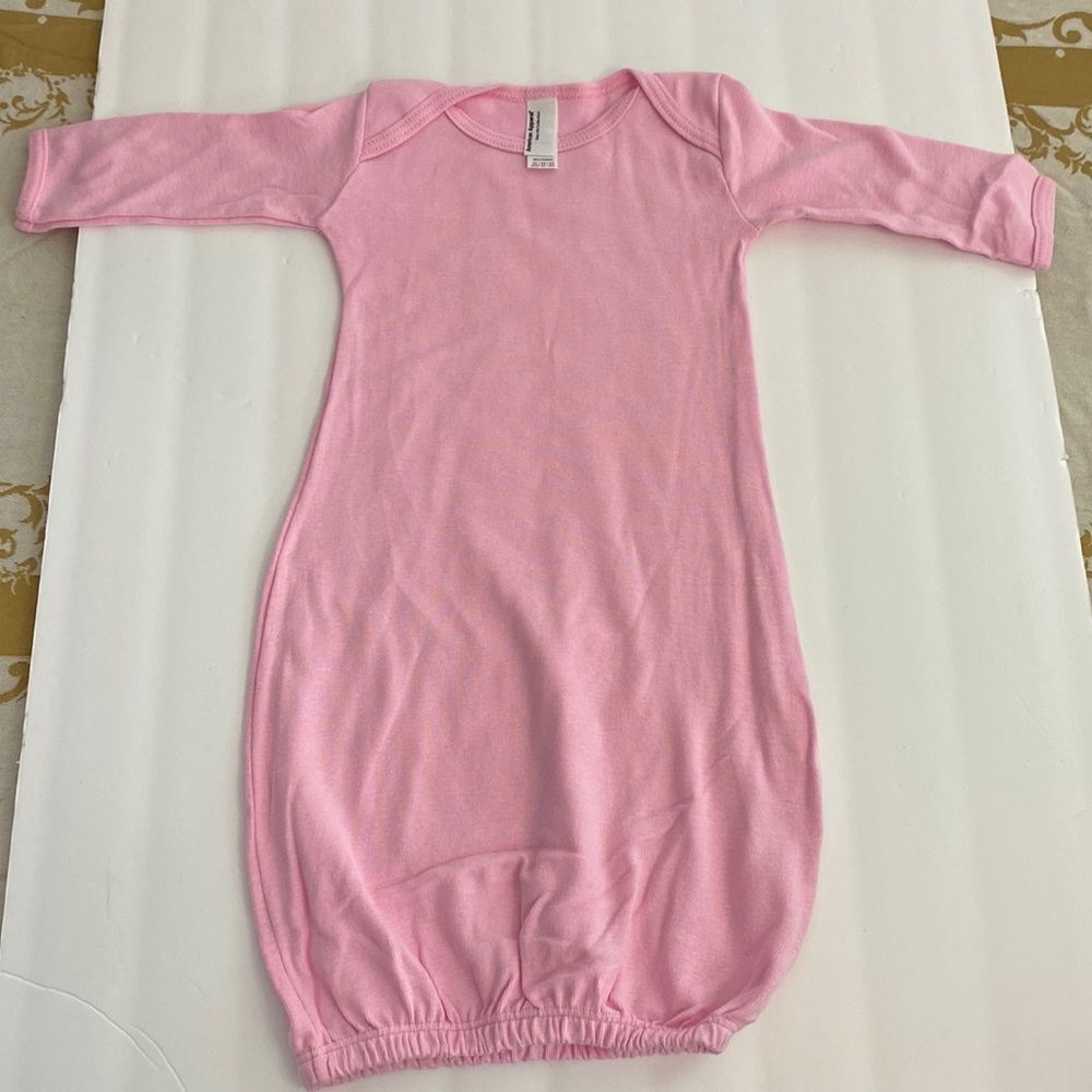 American Apparel pink onsey elastic open bottom 100% cotton 2 pack brand new